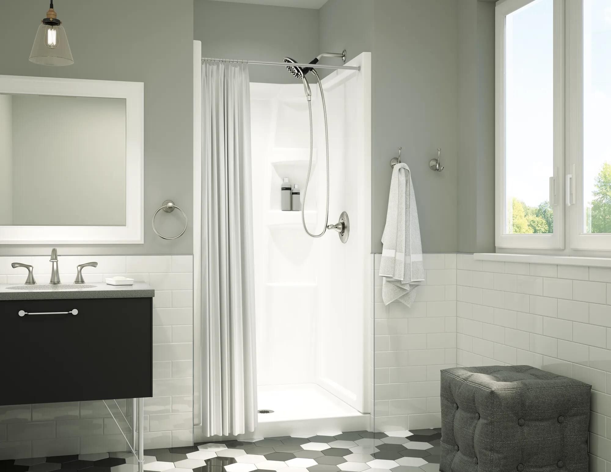 ProCrylic 36 in. Shower Surround in High Gloss White B67513-3636