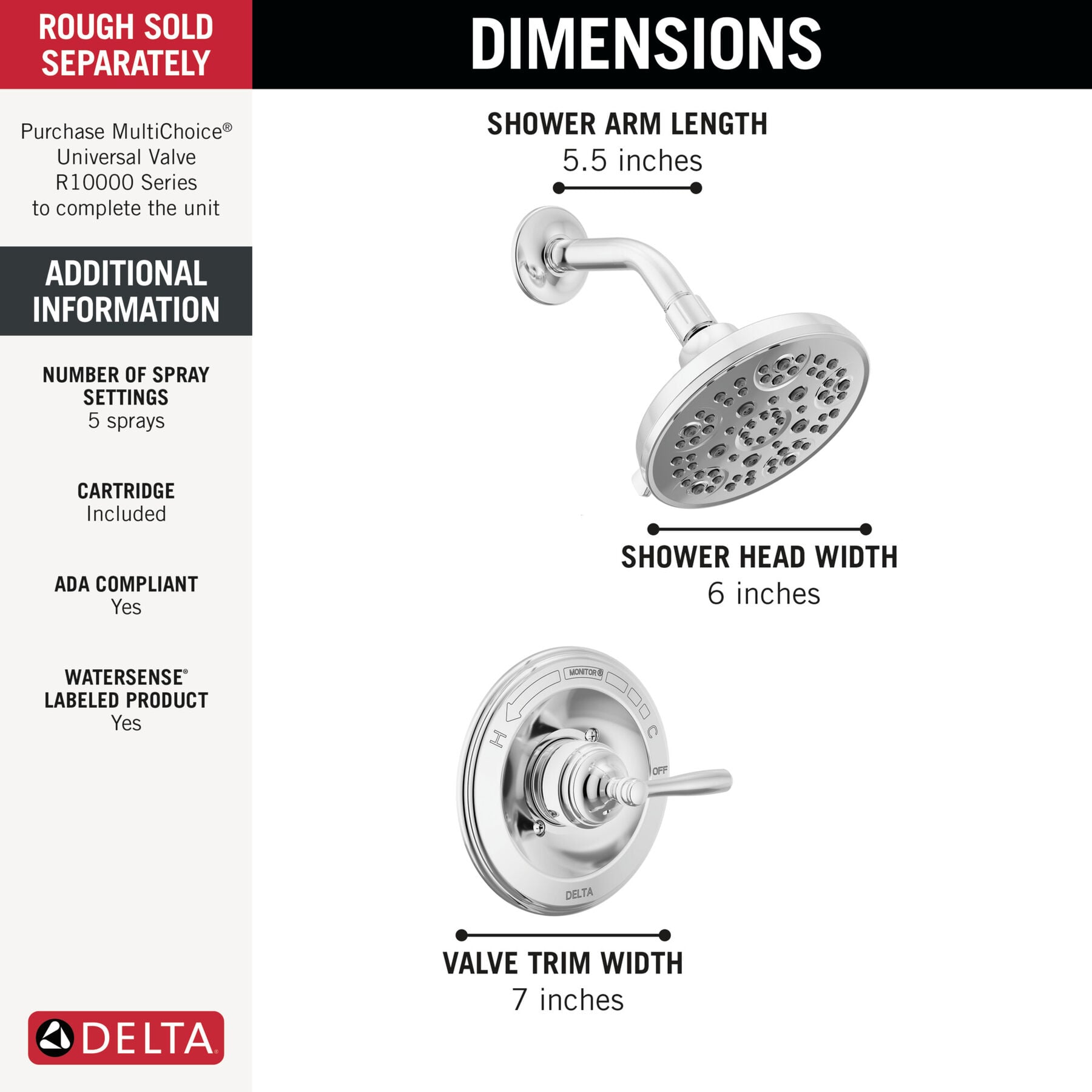 Monitor&reg; 14 Series Shower Only