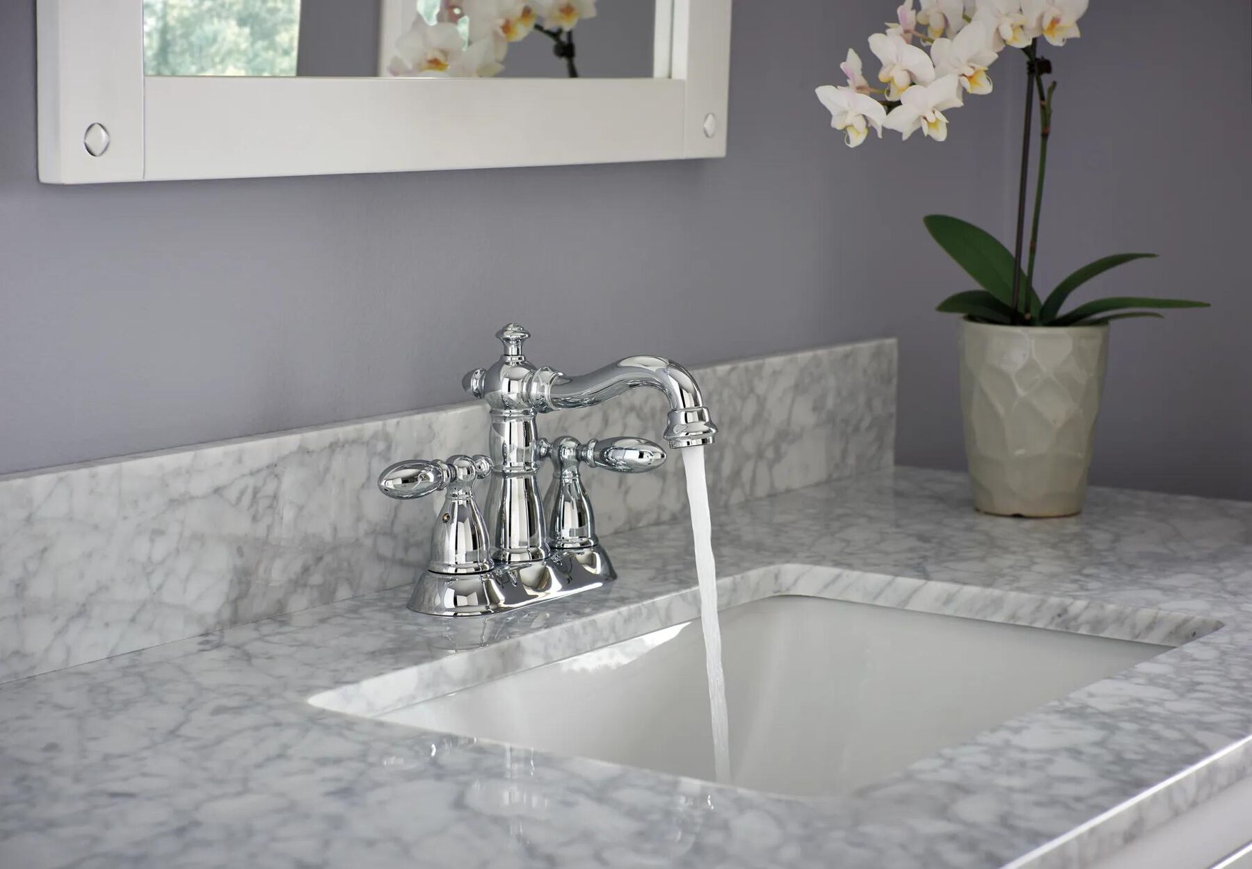 Two Handle Centerset Bathroom Faucet