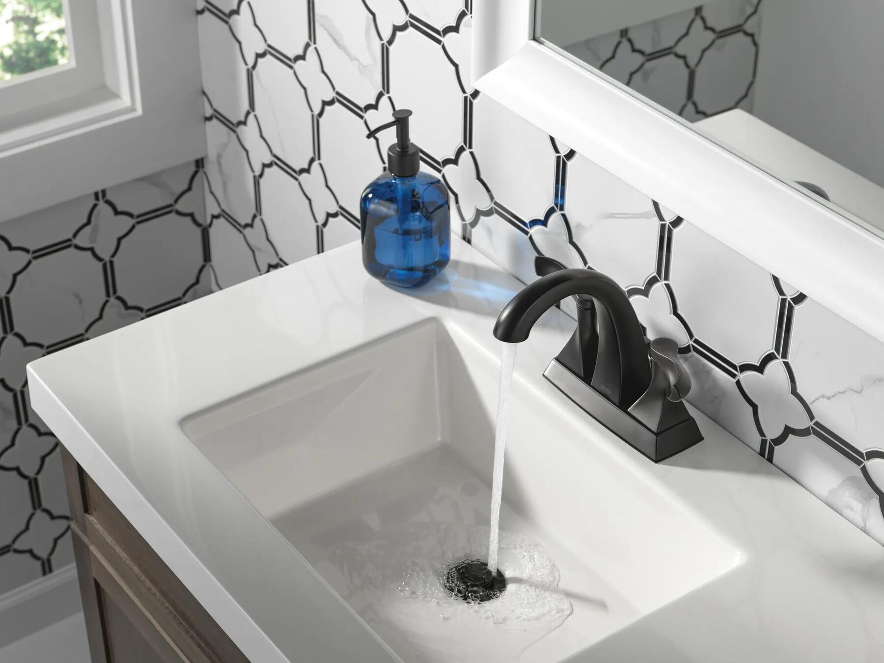 Two Handle Centerset Bathroom Faucet