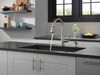Single Handle Pull-Down Kitchen Faucet with Soap Dispenser and ShieldSpray Technology (Recertified)