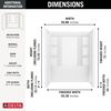 60x32 Alcove Shower Base and Wall Set Bundle - Center Drain