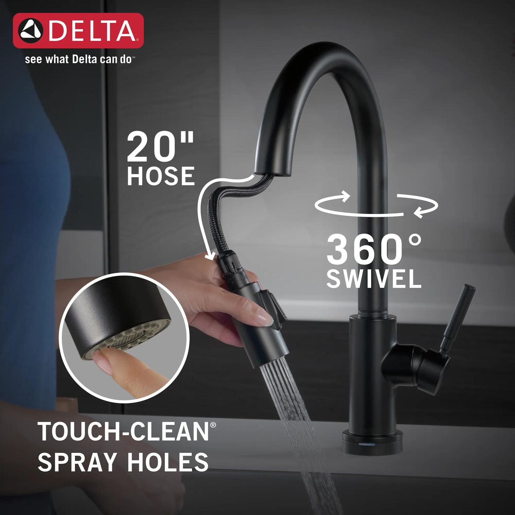 Touch<sub>2</sub>O&reg;  Pull-Down Kitchen w/Soap (Recertified)