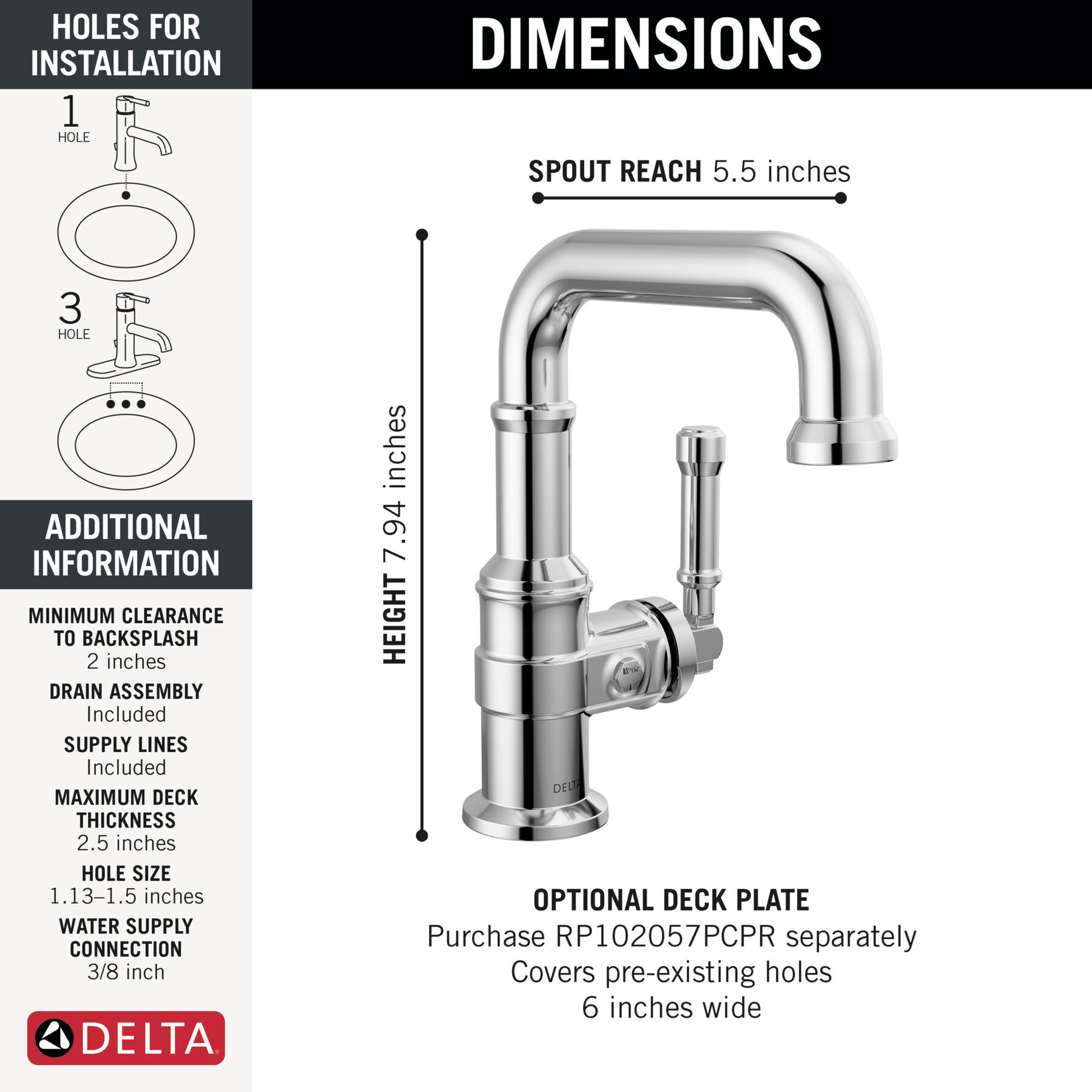 Single Handle Bathroom Faucet