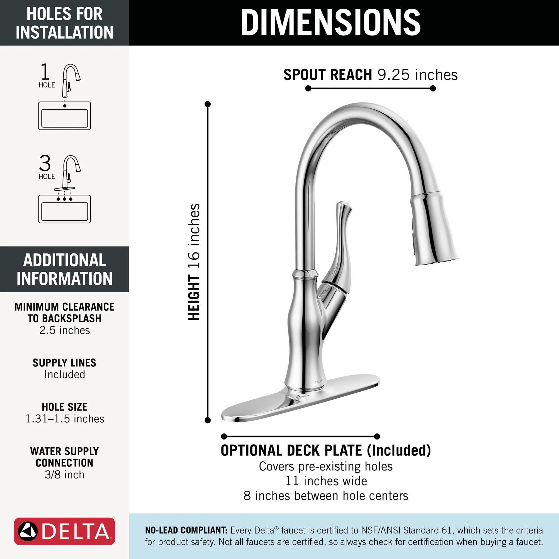 Single-Handle Pull-Down Kitchen Faucet