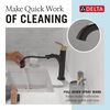 Single Handle Pull-Down Bathroom Faucet