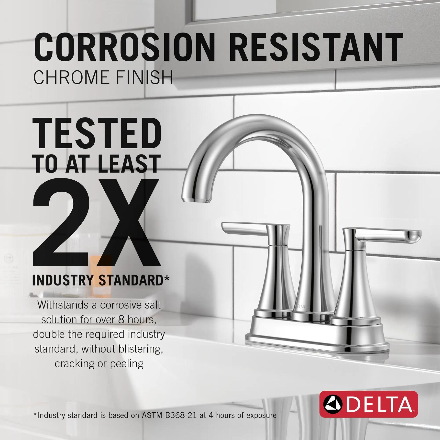 Two Handle Centerset Bathroom Faucet