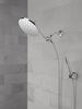 Adjustable Raincan Shower Head with Hand Shower