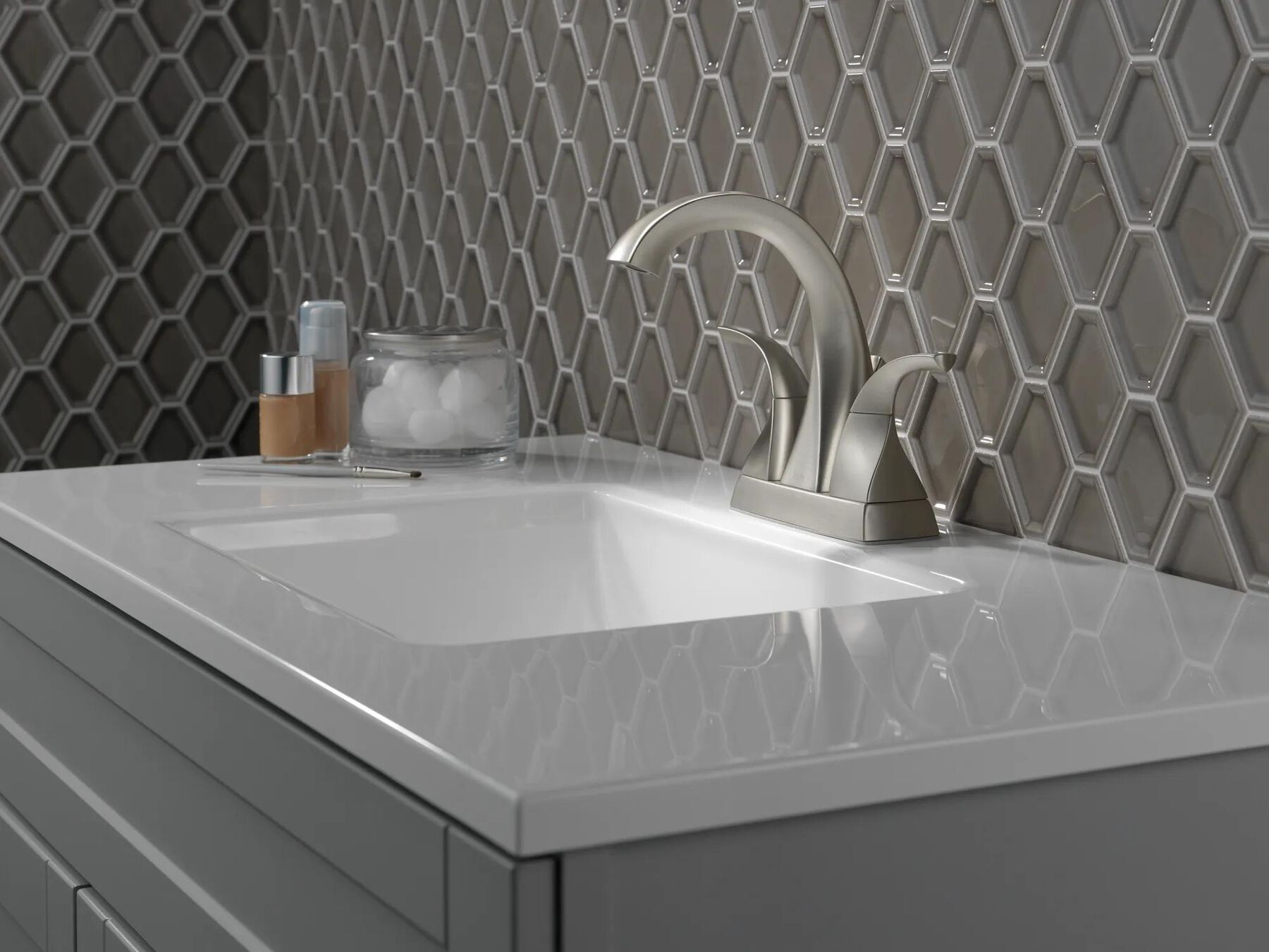 Two Handle Centerset Bathroom Faucet