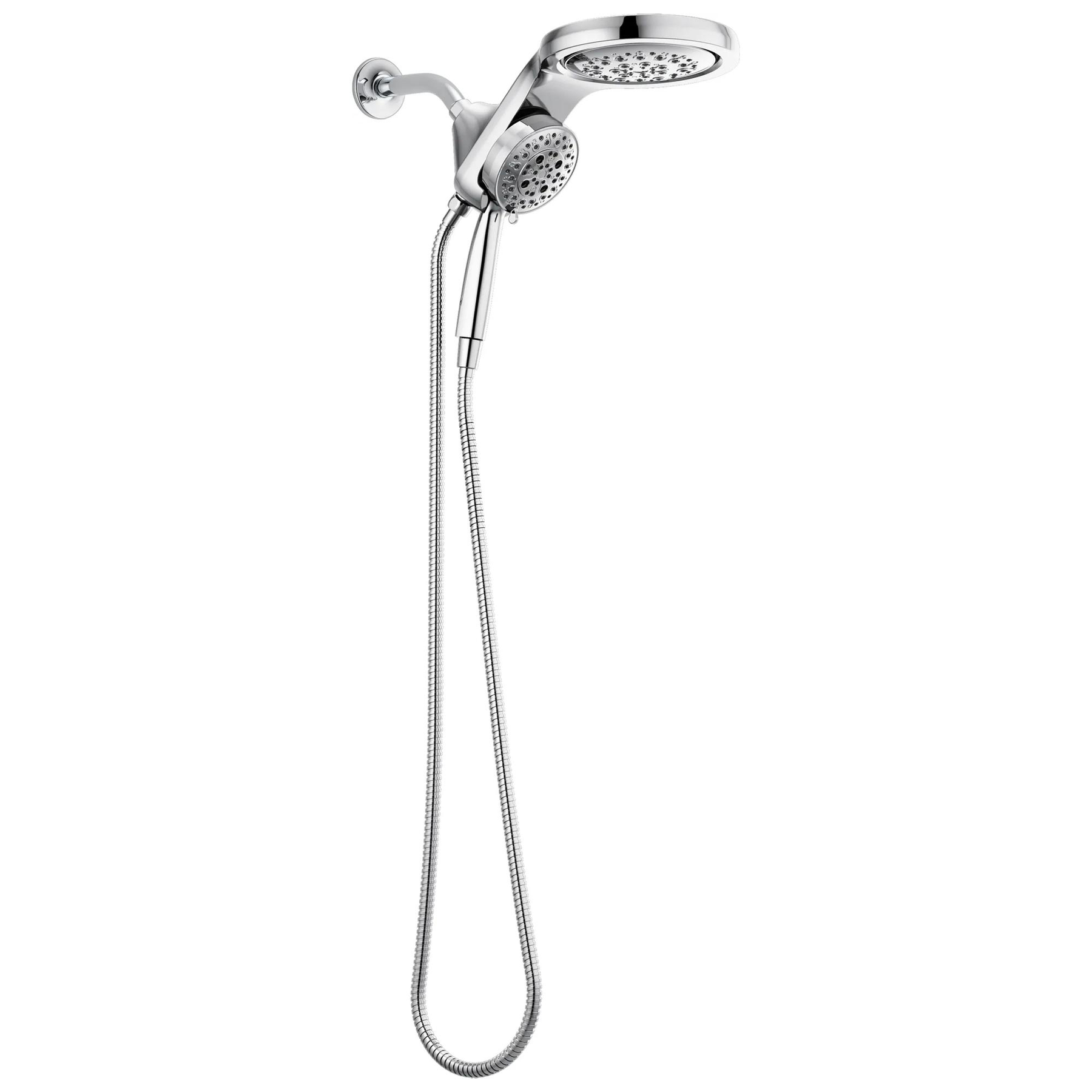 HydroRain&reg; H<sub>2</sub>Okinetic&reg; 5-Setting Two-in-One Shower Head (Recertified)