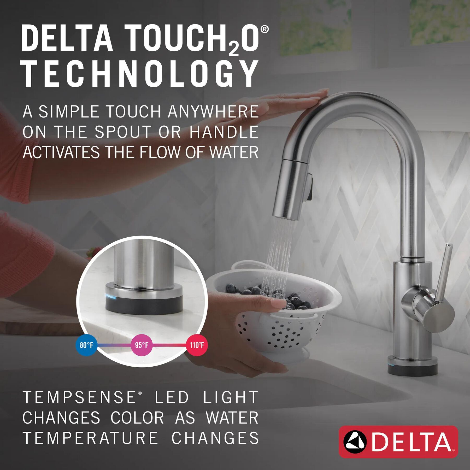 Single Handle Pull-Down Bar / Prep Faucet with Touch<sub>2</sub>O&reg; Technology (Recertified)