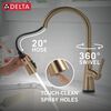 Single Handle Pull-Down Touch<sub>2</sub>O&reg; Technology Kitchen Faucet with Touchless Technology