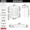 60x32 Alcove Shower Bundle with Door - Right Drain Curve