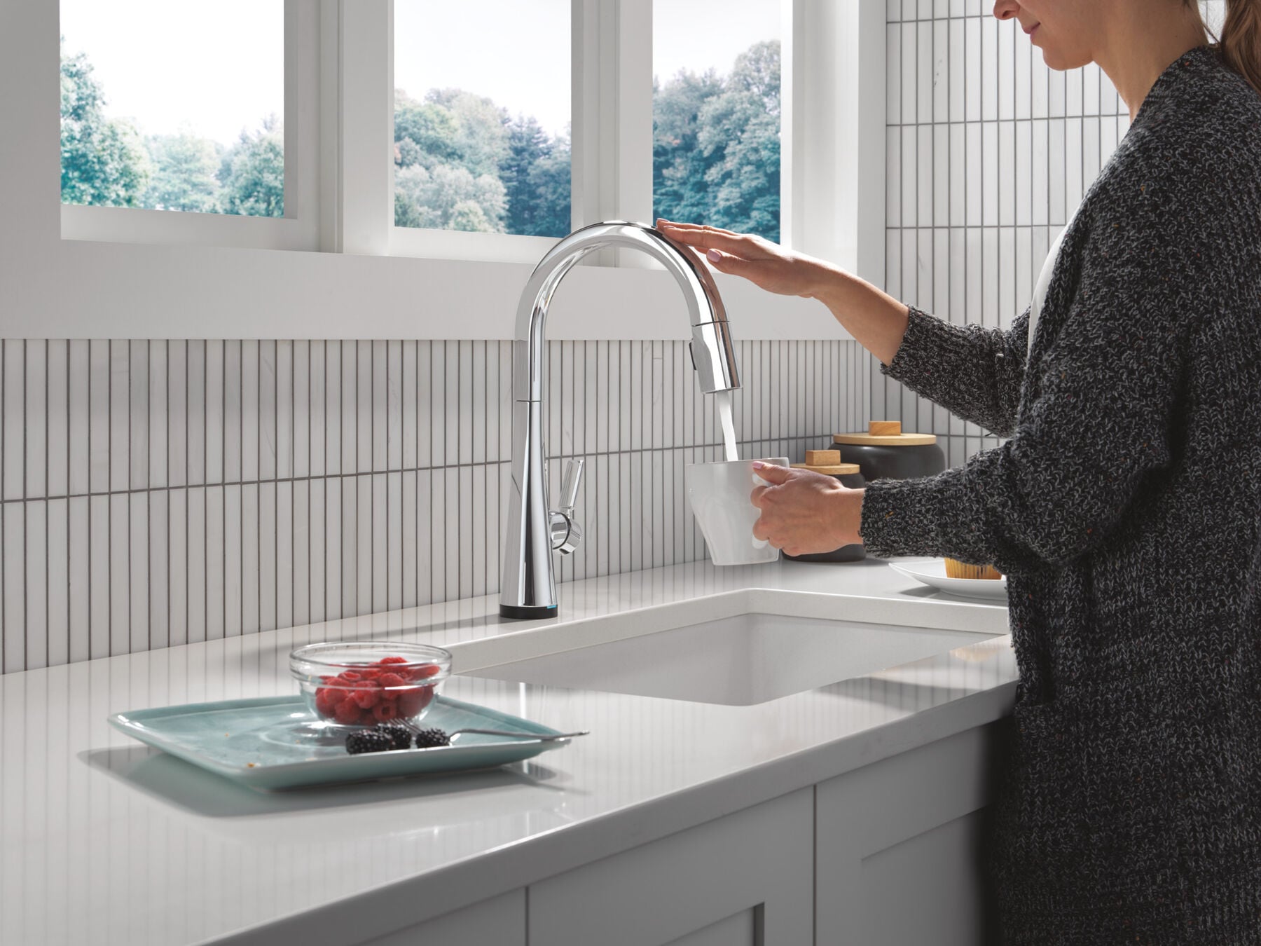 Touch<sub>2</sub>O&reg; Technology Kitchen Faucet with Touchless Technology
