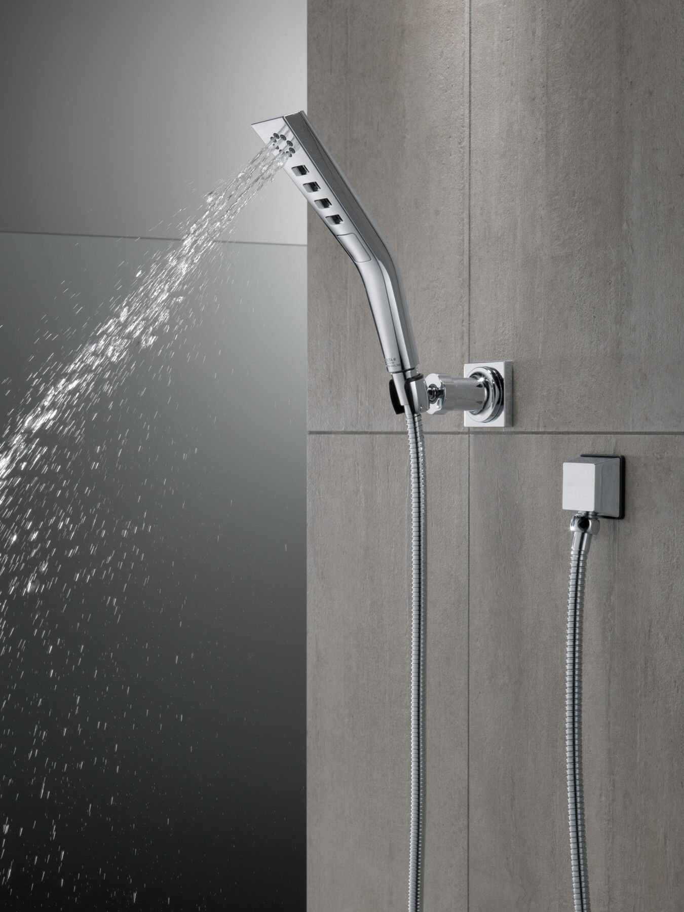H<sub>2</sub>Okinetic&reg; 3-Setting Wall Mount Hand Shower