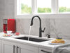 Single Handle Kitchen Pull-Down Faucet w/ Soap Dispenser