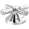 3-Hole Roman Tub w/Hand Shower - Handle Kit-Cross