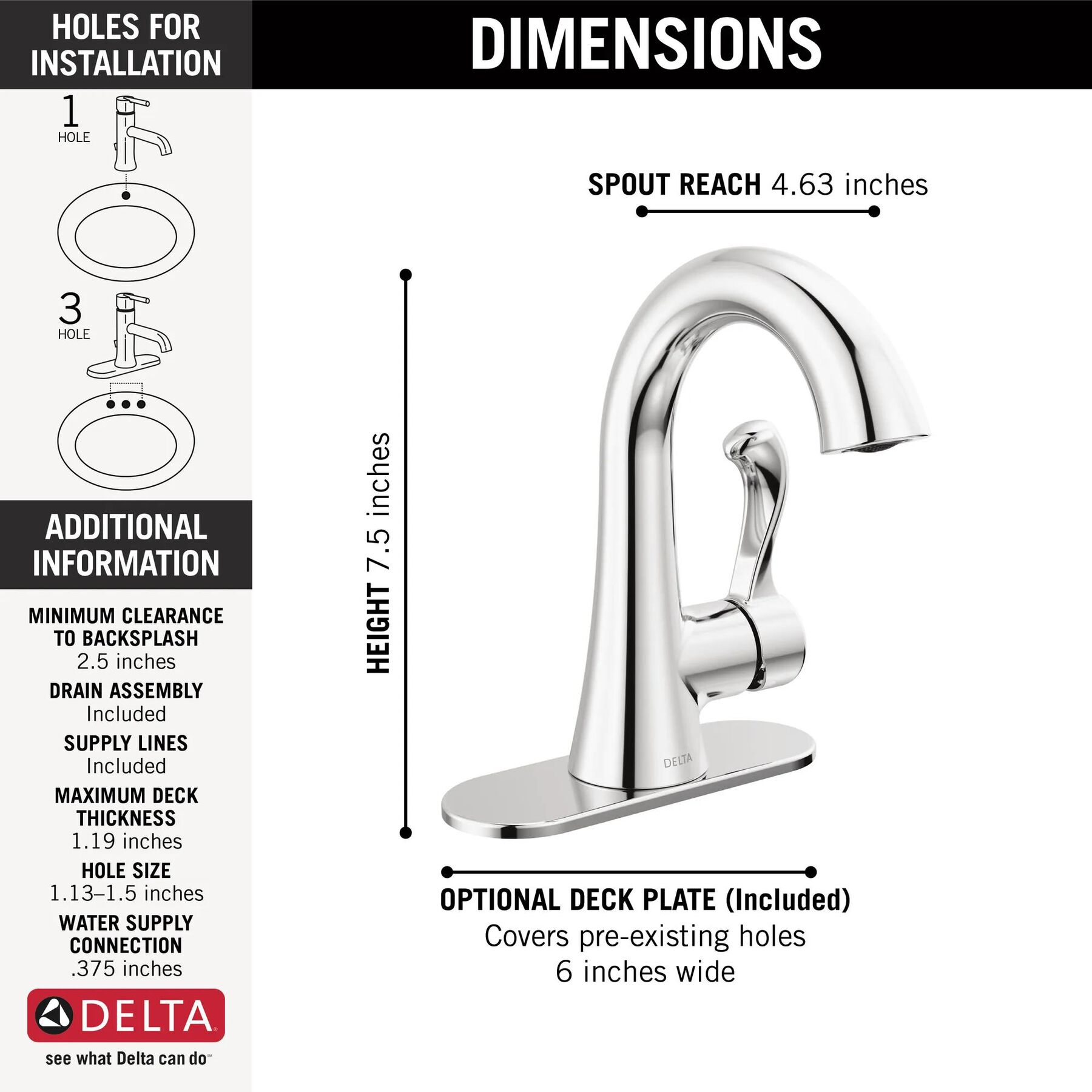 Single Handle Bathroom Faucet