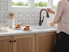 Touch2O with Touchless and VoiceIQ&reg; Technology Single Handle Pull-Down Kitchen Faucet with Soap Dispenser