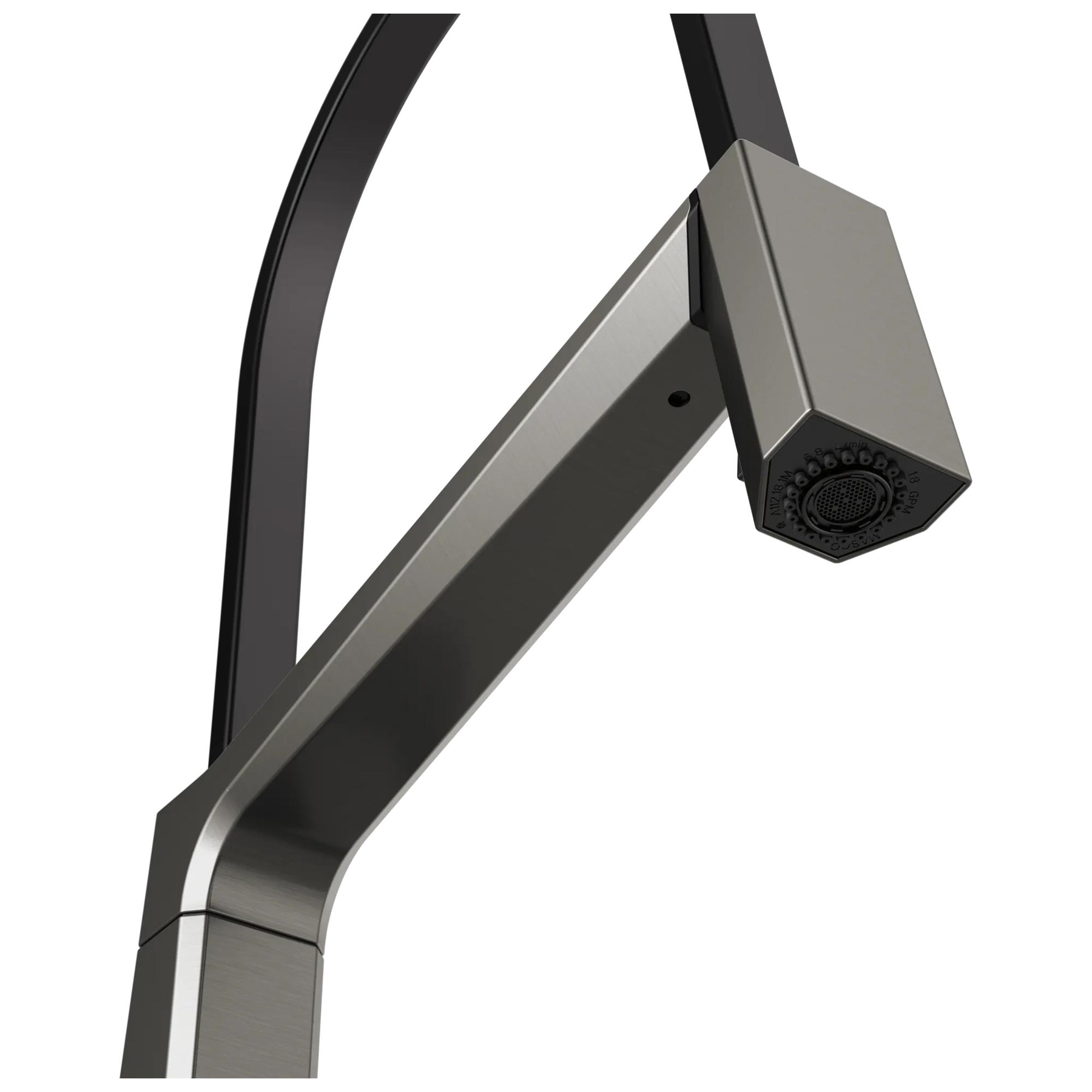 Single Handle Exposed Hose Kitchen Faucet with Touch<sub>2</sub>O Technology