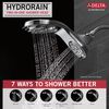 HydroRain&reg; 5-Setting Two-in-One Shower Head