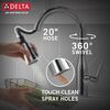 Single Handle Pull-Down Kitchen Faucet with Soap Dispenser and ShieldSpray &reg; Technology