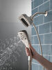 H<sub>2</sub>Okinetic&reg; In2ition&reg; 5-Setting Two-in-One Shower