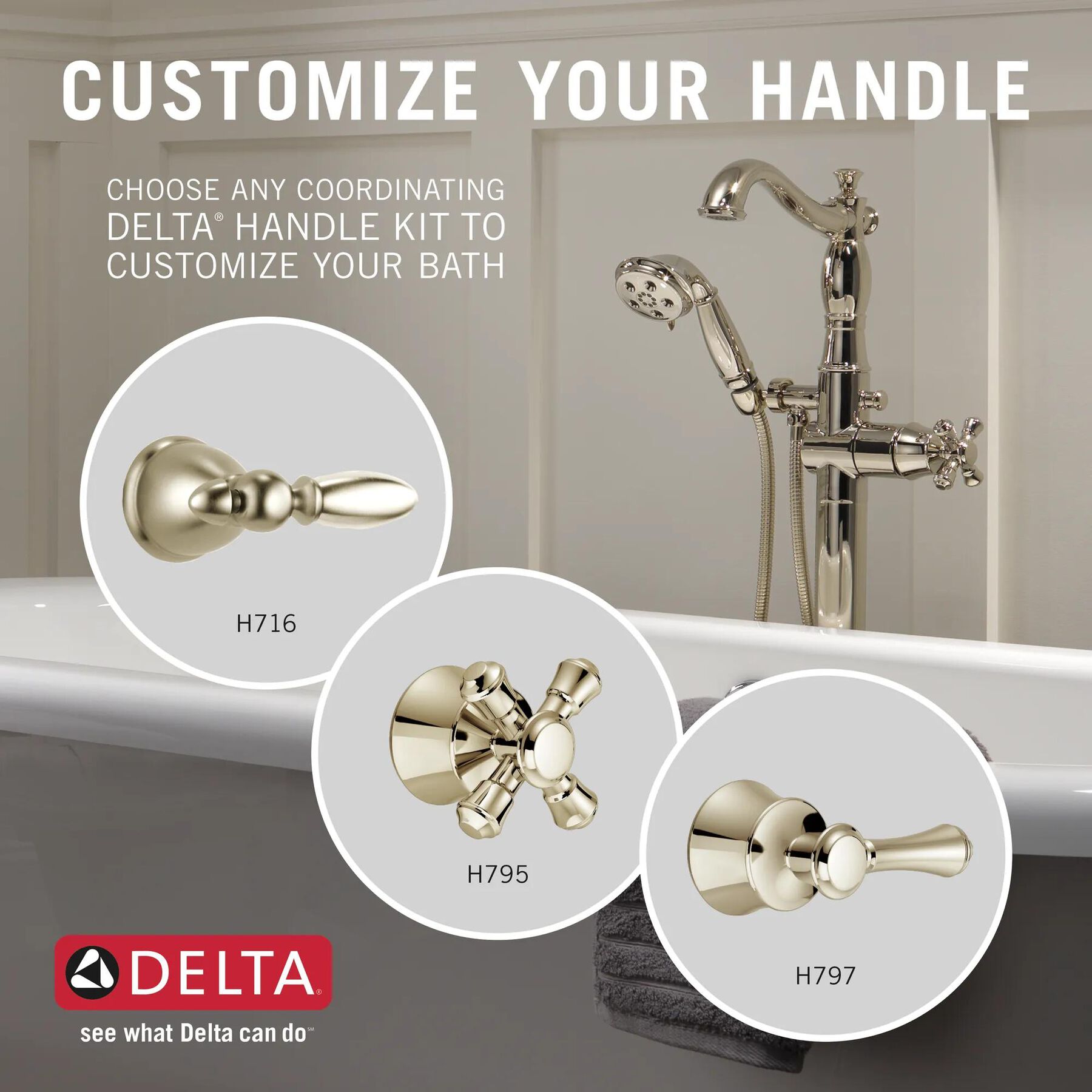 FM Tub Filler Trim w/ HS 1H w/o Handle (Recertified)