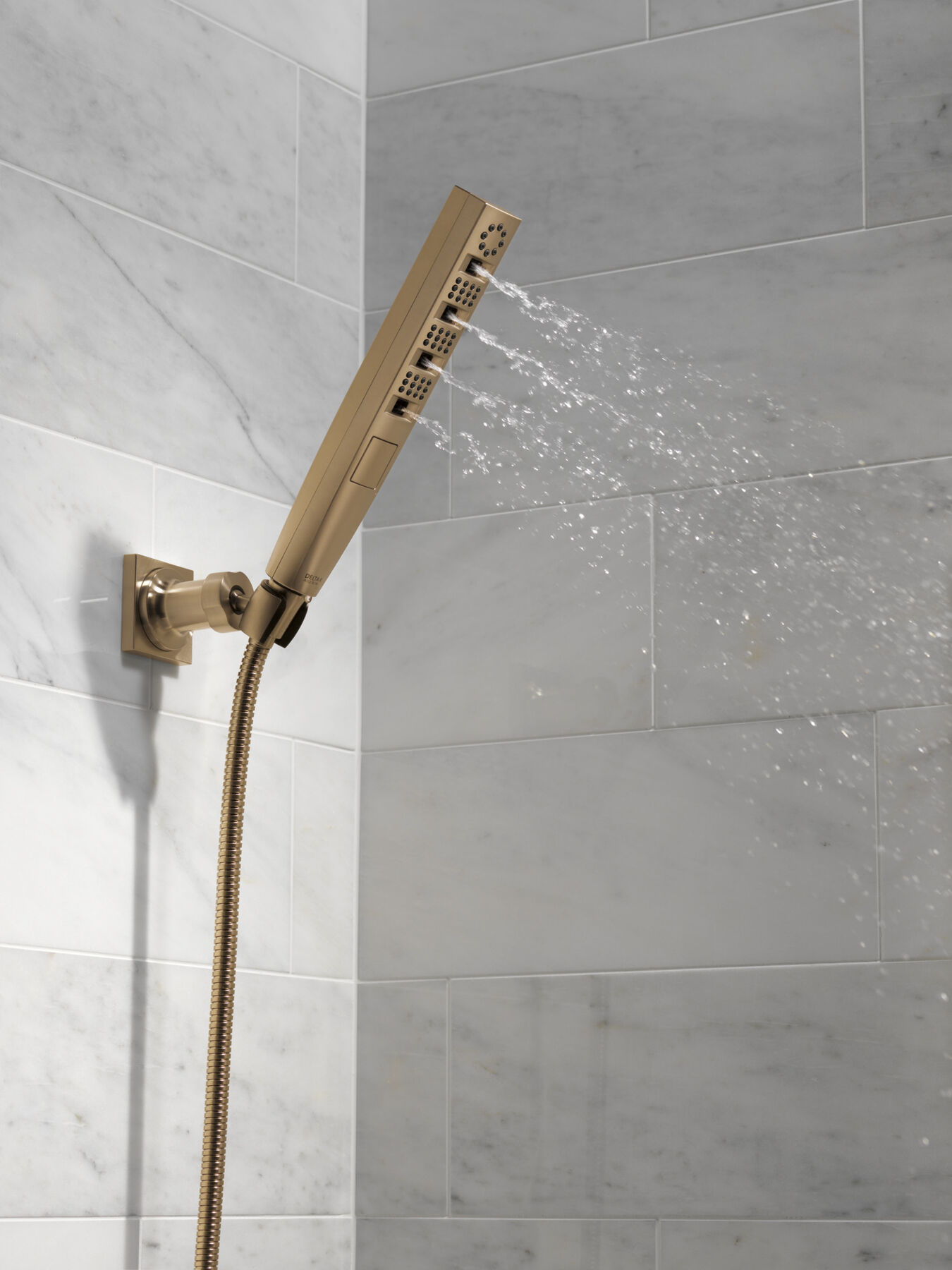 H<sub>2</sub>Okinetic&reg; 4-Setting Wall Mount Hand Shower