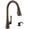 Single Handle Pull-Down Kitchen Faucet with Soap Dispenser and ShieldSpray&reg; Technology (Recertified)