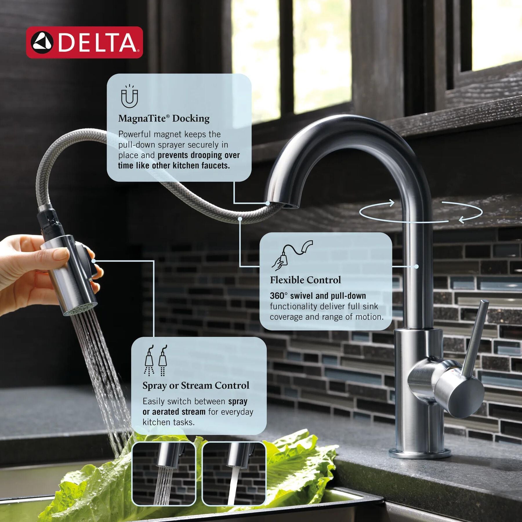 Single Handle Pull-Down Bar / Prep Faucet