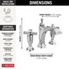 Two Handle Widespread Bathroom Faucet