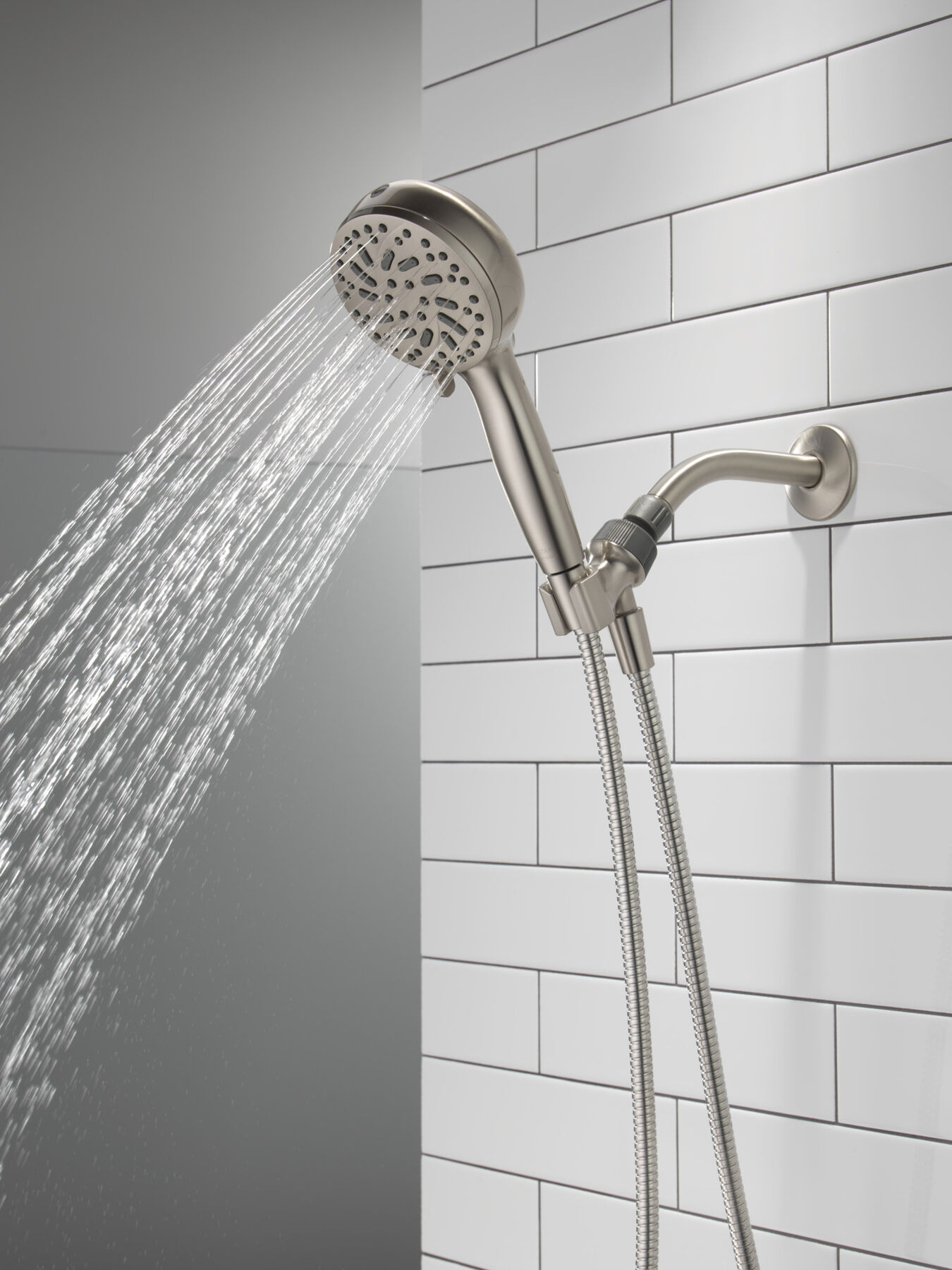 6-Setting Hand Shower with Cleaning Spray