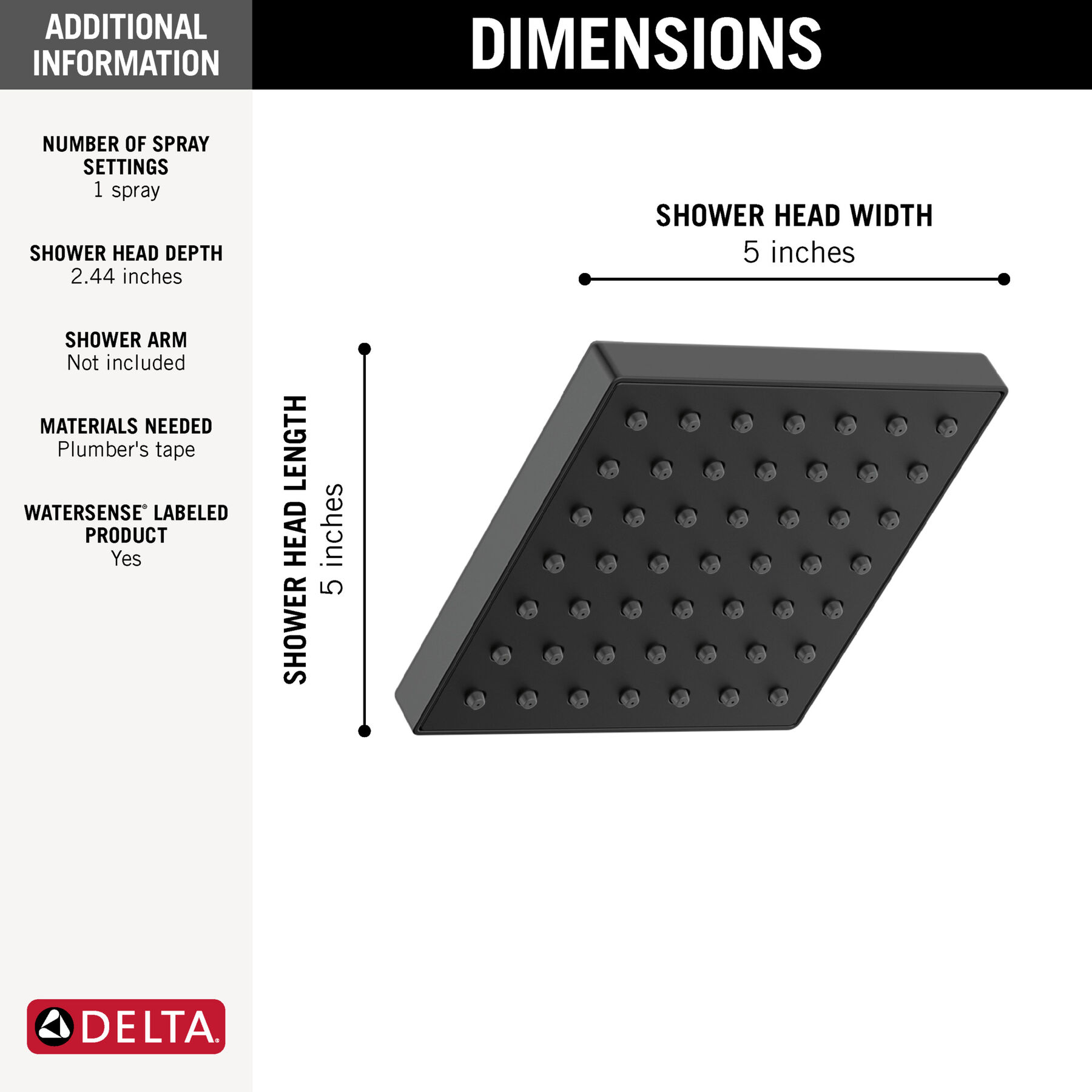 Square Showerhead