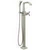 Single Handle Floor Mount Tub Filler Trim