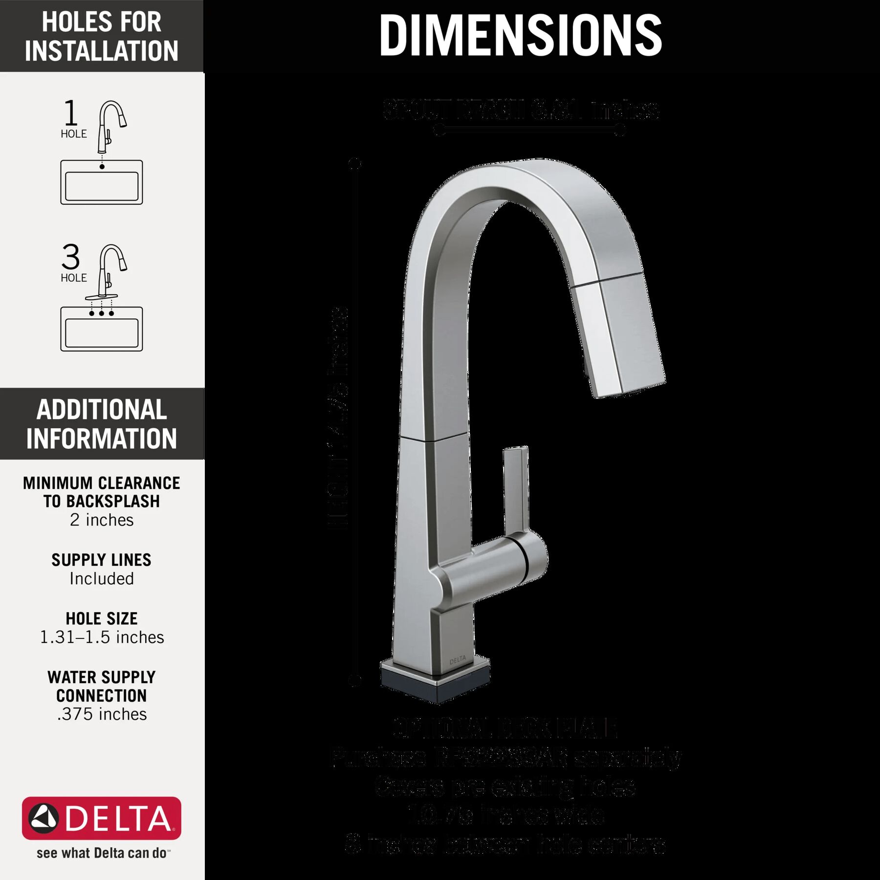 Single Handle Pull-Down Bar/Prep Faucet With Touch<sub>2</sub>O&reg; Technology
