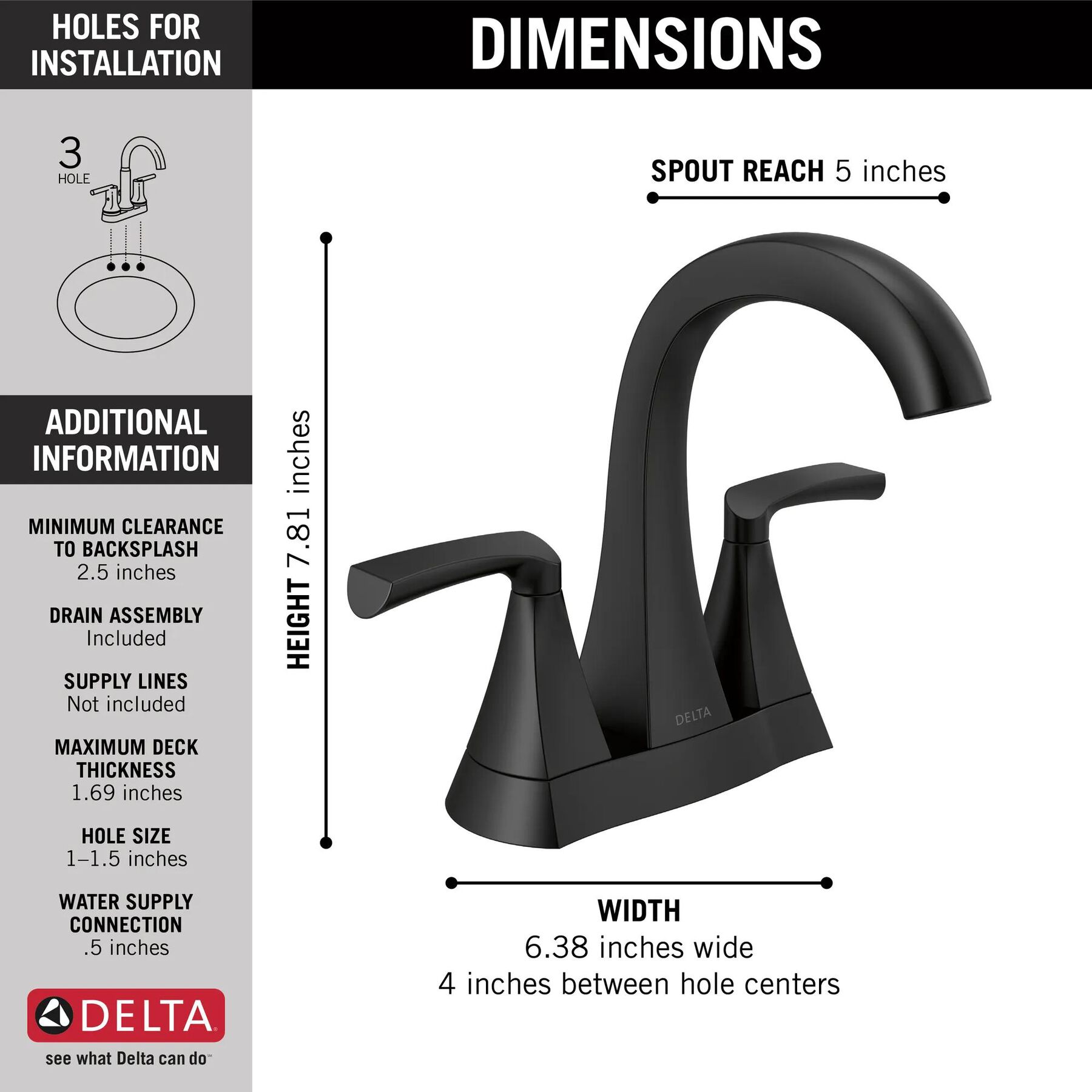 Centerset Bathroom Faucet (Recertified)