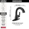 Centerset Bathroom Faucet Pull-Down (Recertified)