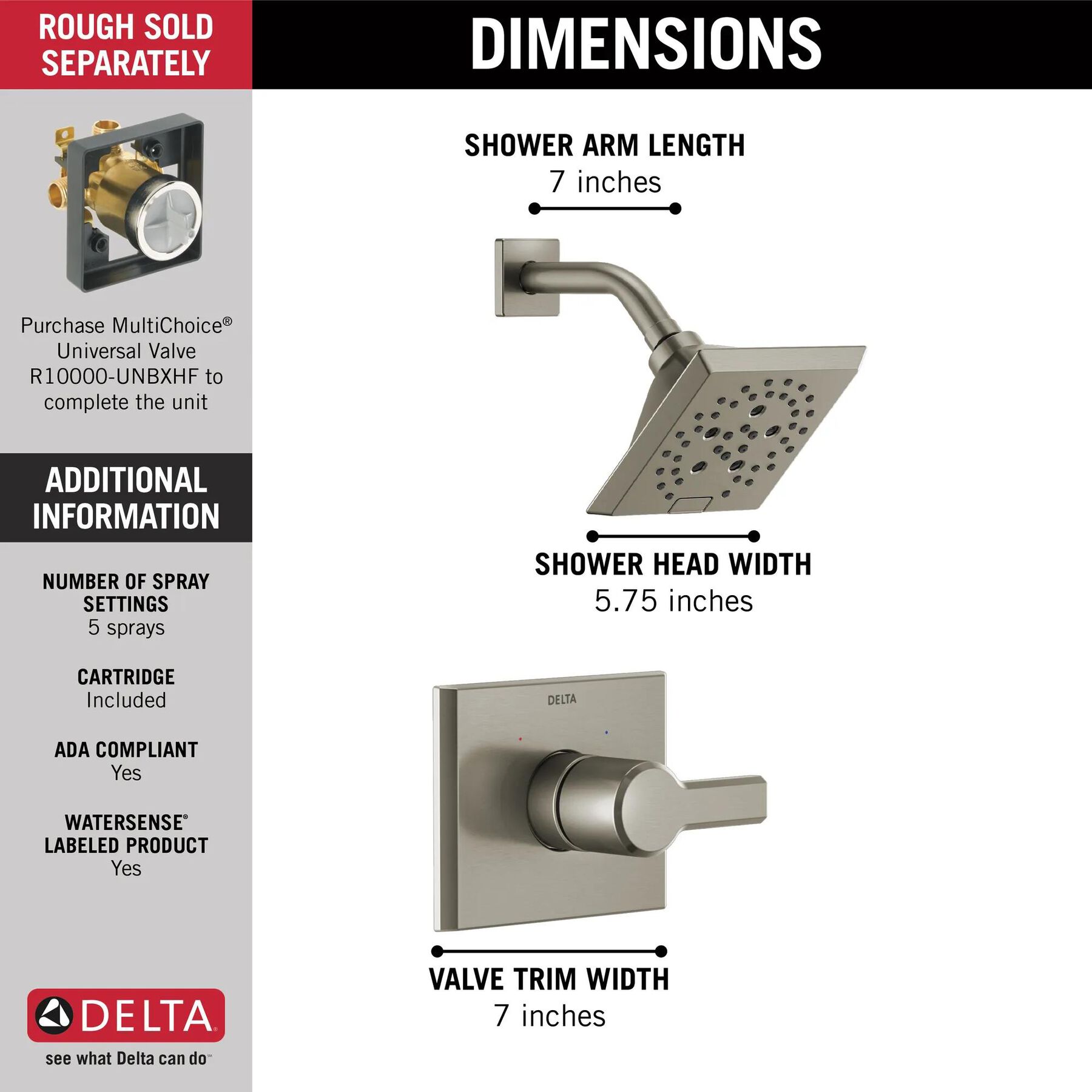 Monitor&reg; 14 Series H<sub>2</sub>Okinetic&reg; Shower Trim