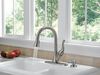 Single Handle Pull-Down Kitchen Faucet with Soap Dispenser