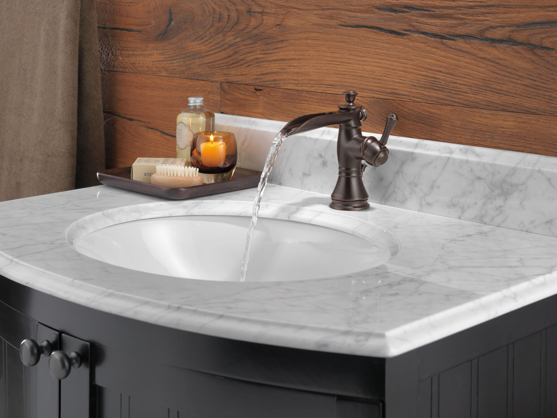 Single Handle Channel Bathroom Faucet (Recertified)