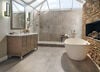 Contemporary Floor-Mount Tub Filler Trim (Recertified)