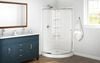 38x38 Corner Shower Bundle - Framed Round