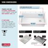 33&rdquo;&nbsp;Granite Composite&nbsp;Workstation Kitchen Sink&nbsp;Drop-In&nbsp;Top Mount Single Bowl with&nbsp;WorkFlow&trade; Ledge and Accessories