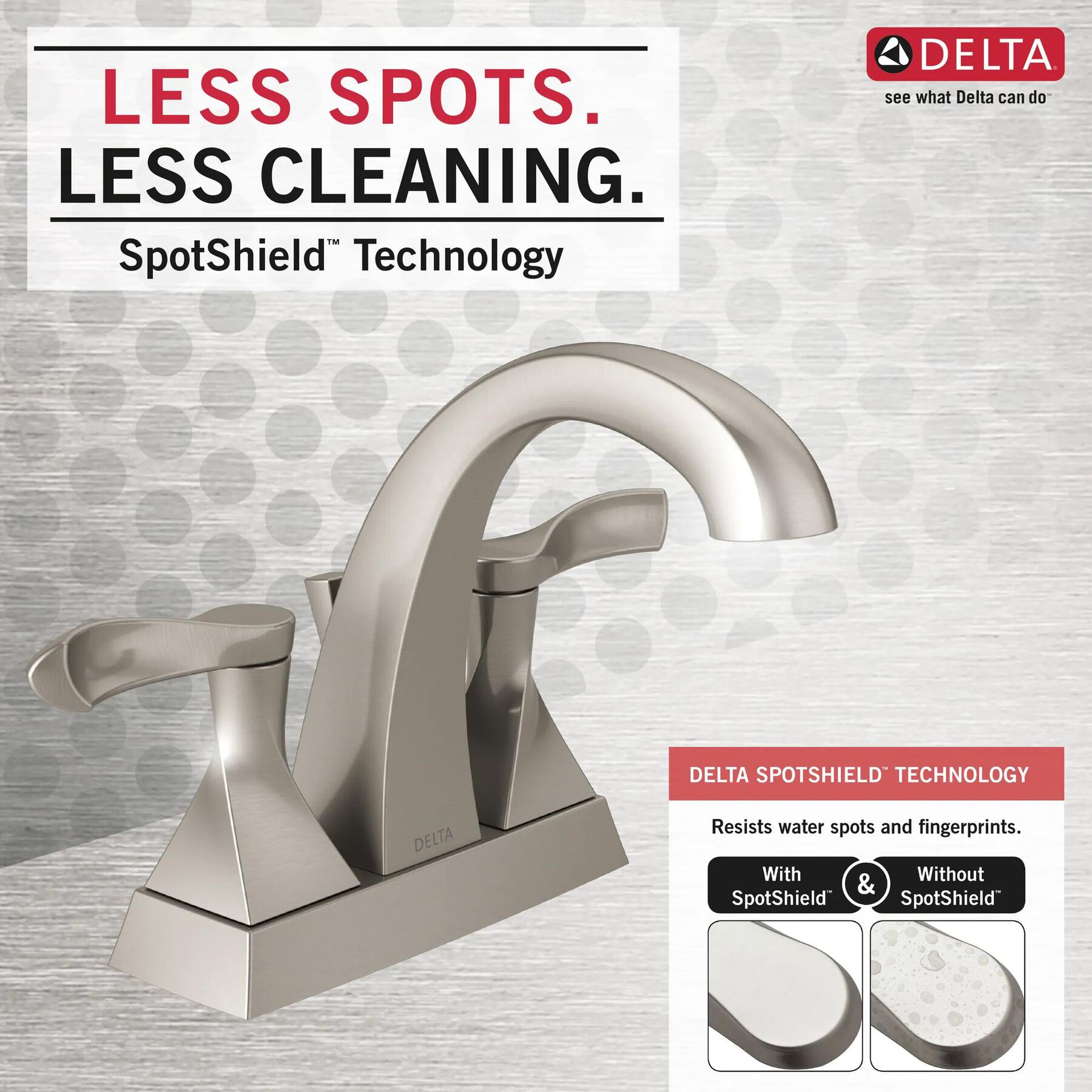 Two Handle Centerset Bathroom Faucet (Recertified)