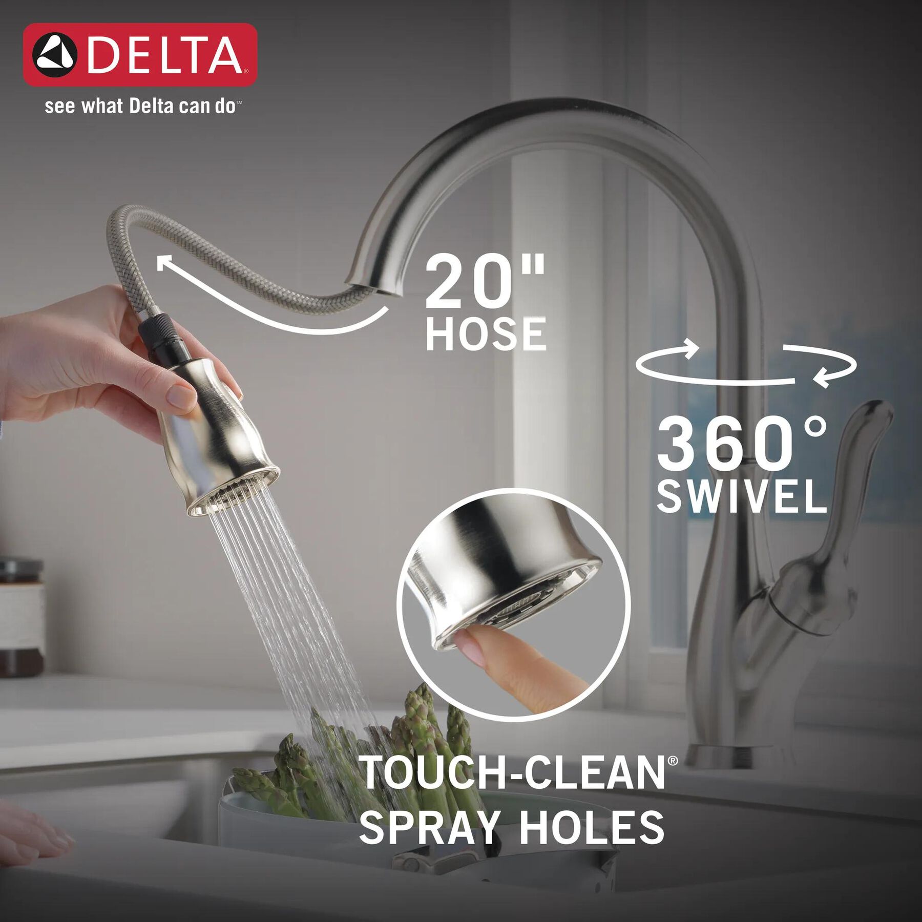 Single Handle Pull-Down Kitchen Faucet with ShieldSpray&reg; Technology (Recertified)