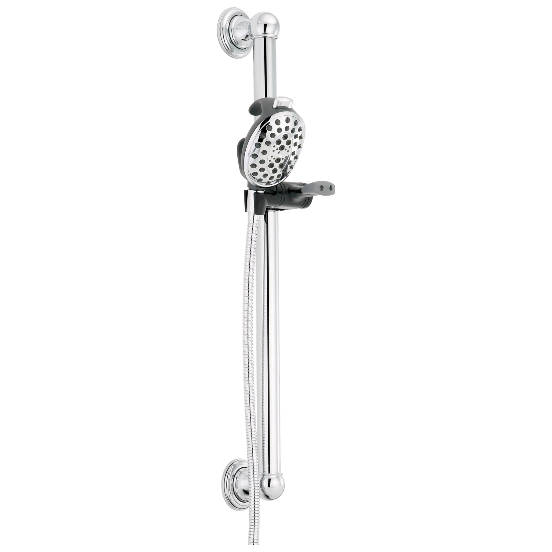 Palm&reg; 4-Setting Slide Bar / Grab Bar Hand Shower