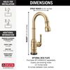 Single Handle Pull-Down Bar/Prep Faucet with Touch<sub>2</sub>O&reg; Technology