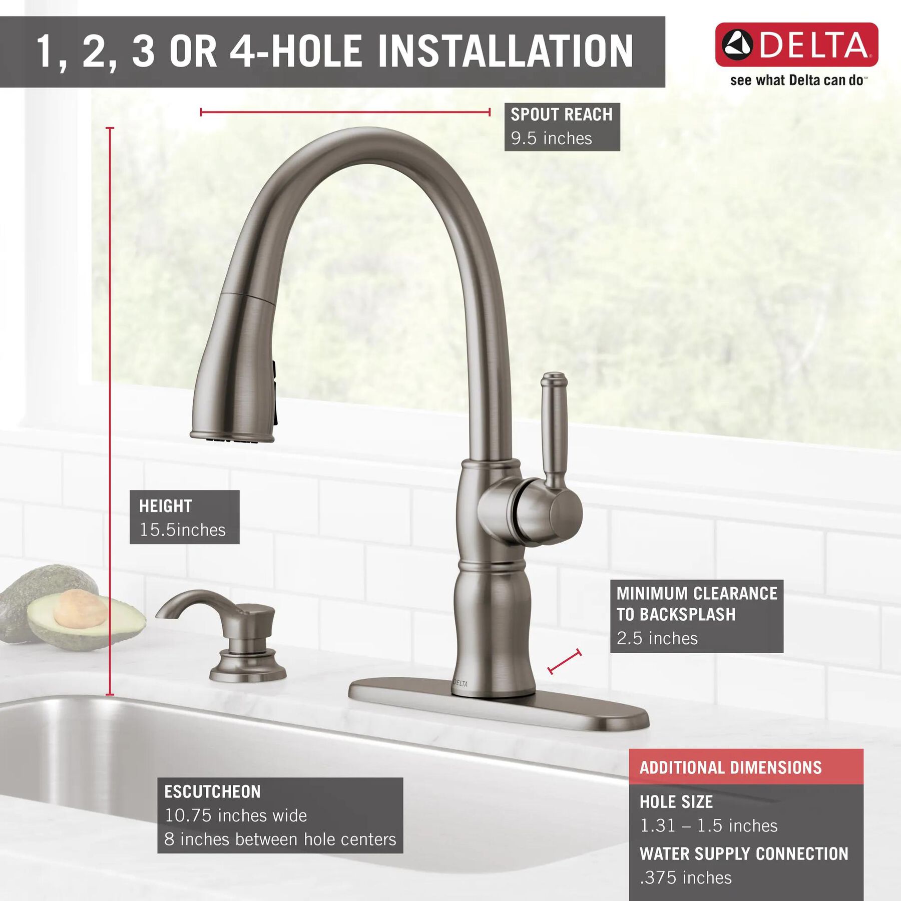 Single Handle Pull-Down Kitchen Faucet