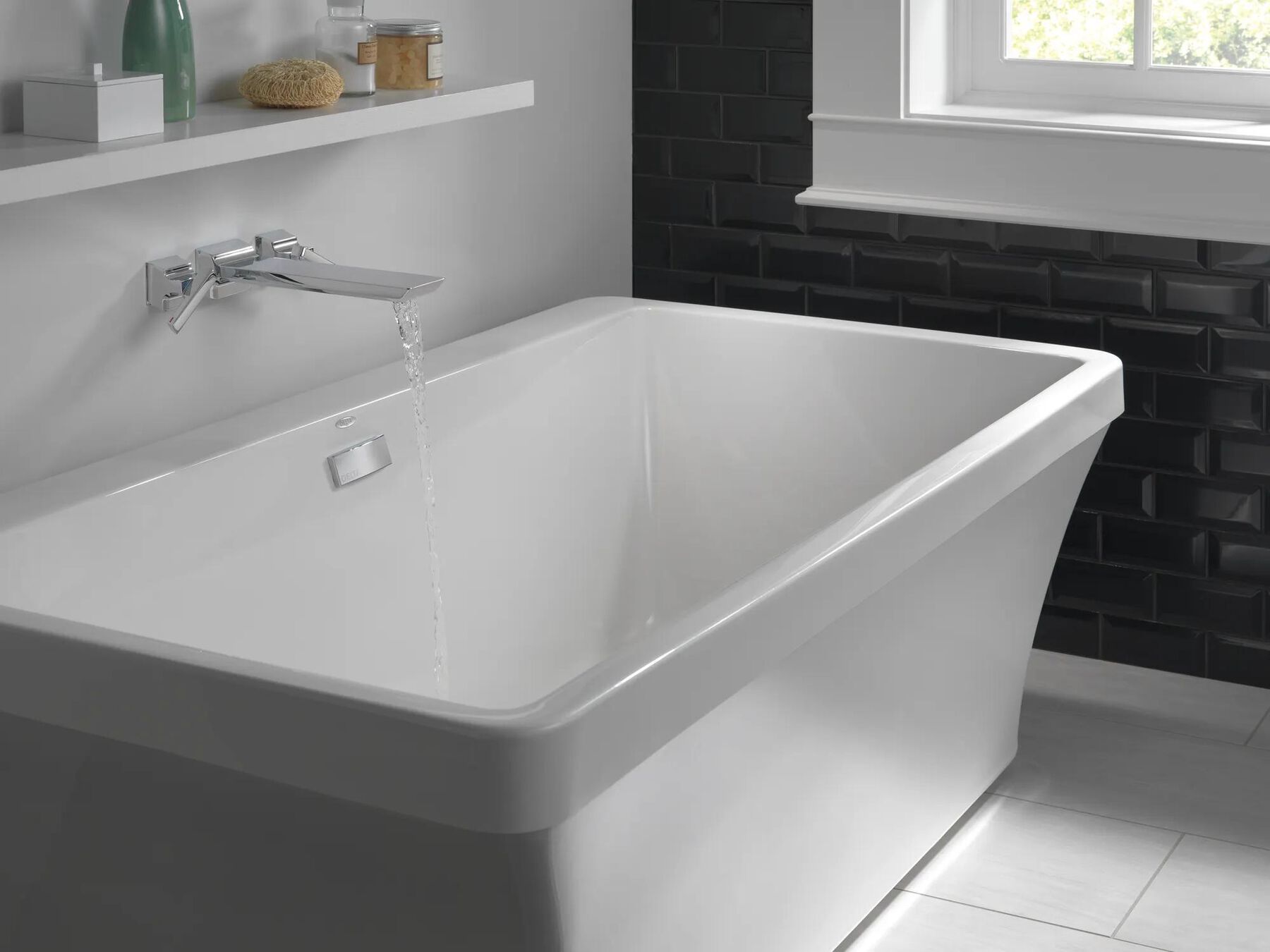 Two Handle Wall Mounted Tub Filler (Recertified)